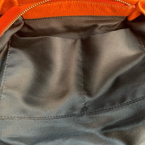 🧡 EUC orange Claudia Firenze convertible satchel/shoulder bag - Picture 9 of 16